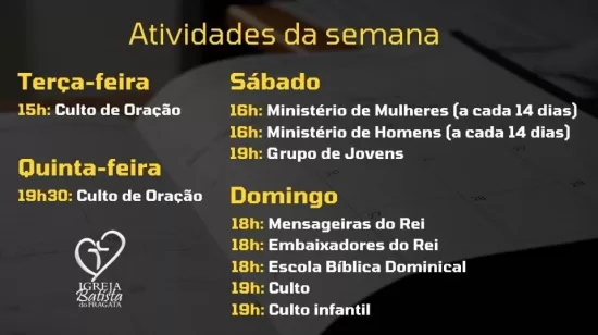 Atividades da Semana